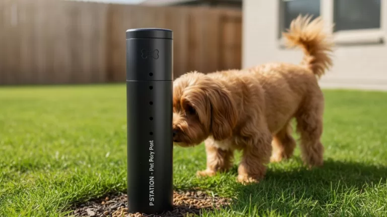 Leia mais sobre o artigo Poste de Xixi para Cachorro: Funciona? Como Usar no Apartamento (Guia 2025)